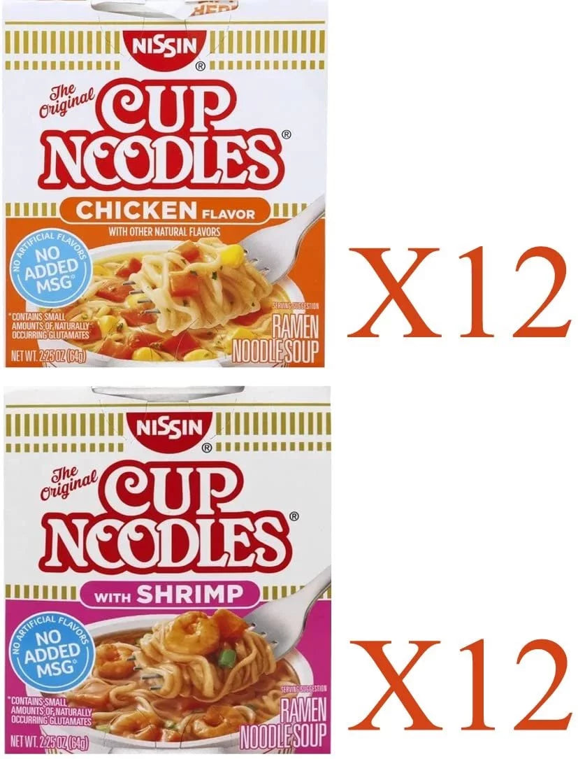 24 Count Instant Cup Noodles Variety Pack T400550