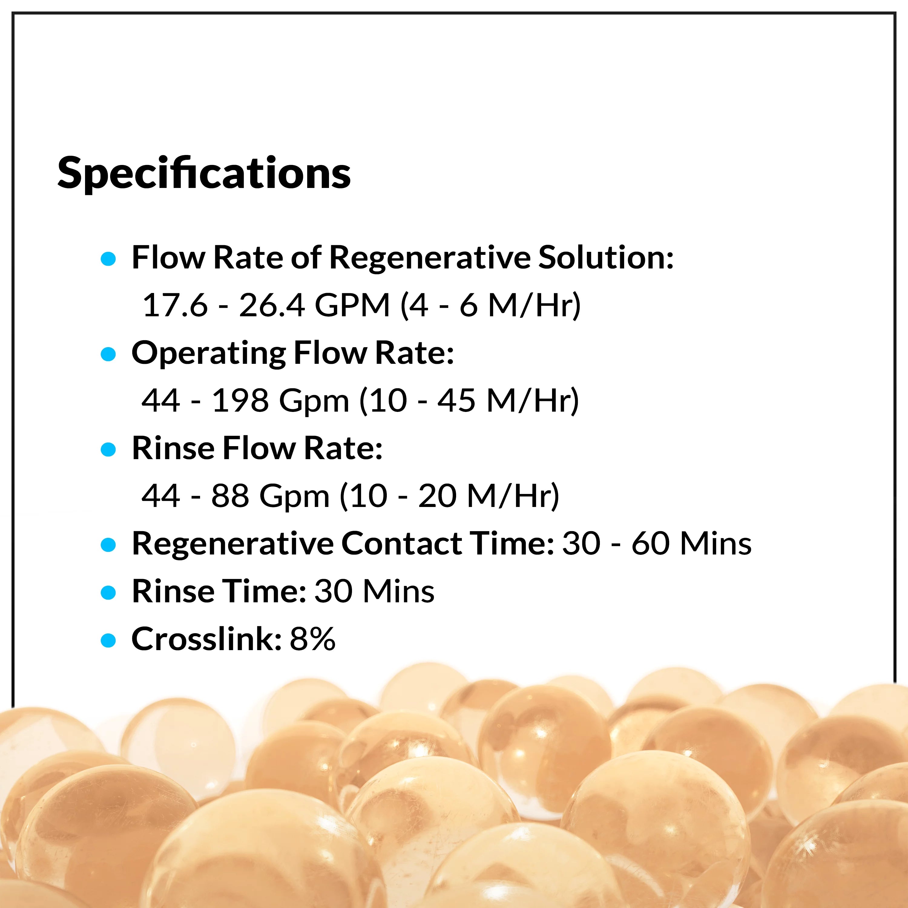 1/2 CuFt Cation Water Softener Resin Media D736