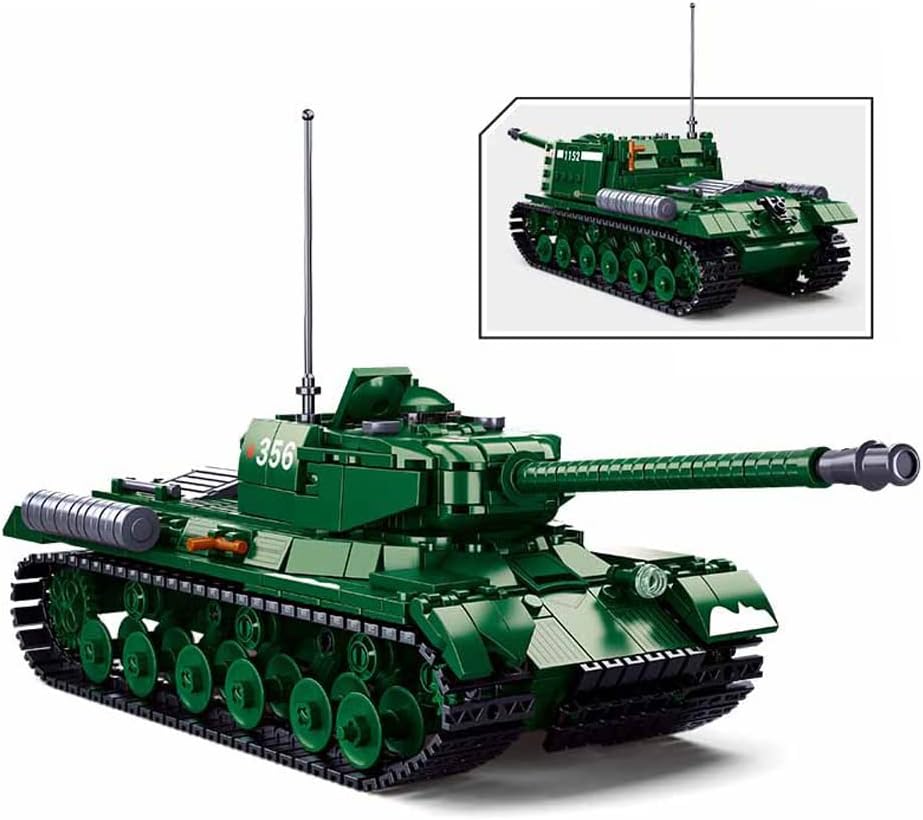 845 PCS Building Block Tank Model with 3 Soldier Figures Y27833