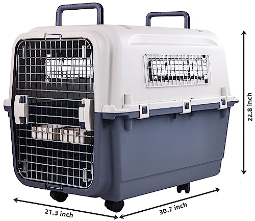 Plastic Airline Approved Travel Dog Crate, Medium E385181