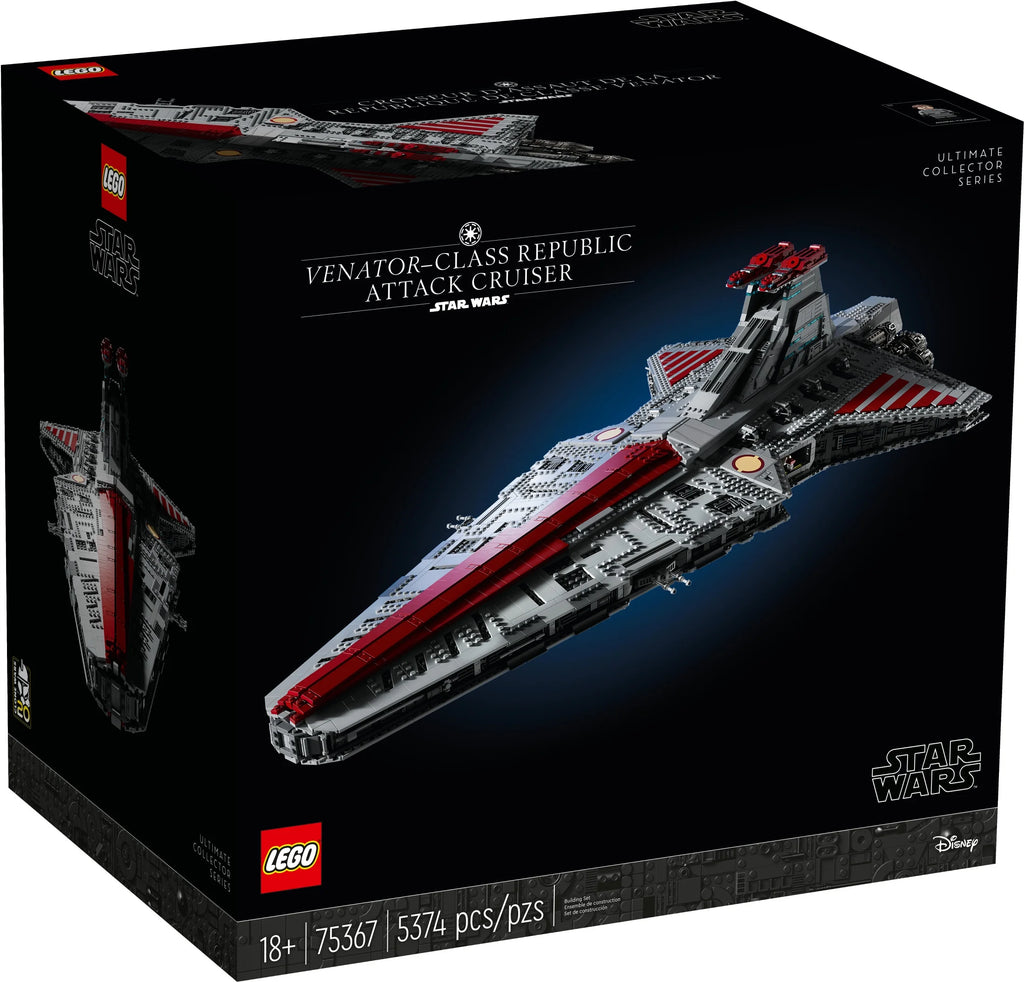 LEGO Star Wars Venator-Class Republic Attack Cruiser Building Set with Captain Rex Minifigure R757457
