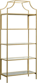 Satin Gold Bookcase O33244