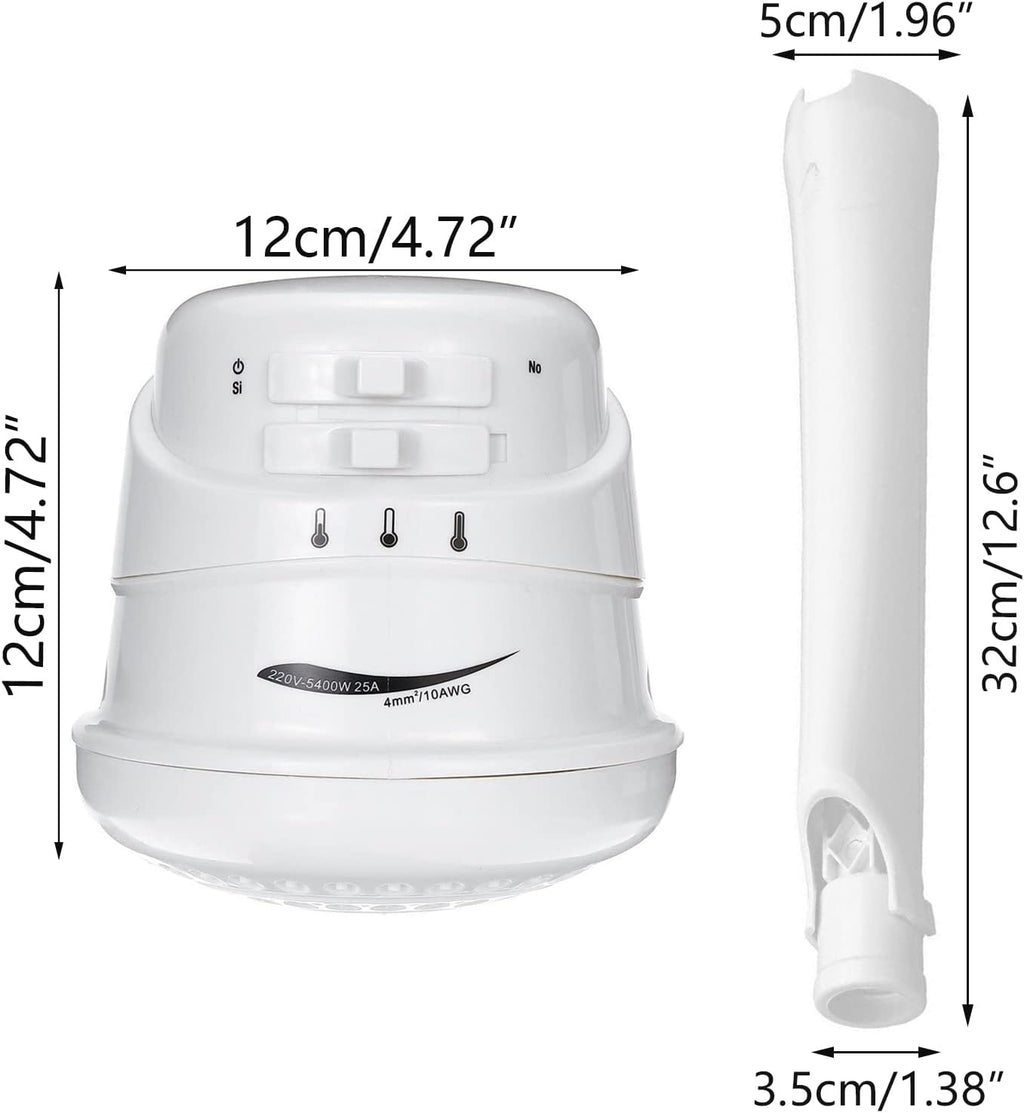 110V 5400W Electric Instant Hot Water Shower Head Heater Pack of 2 L47523