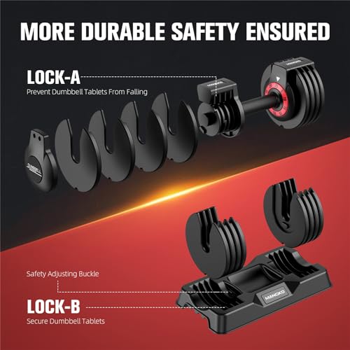 Adjustable 25/55LB Single Dumbbell with Anti-Slip Metal Handle O45864