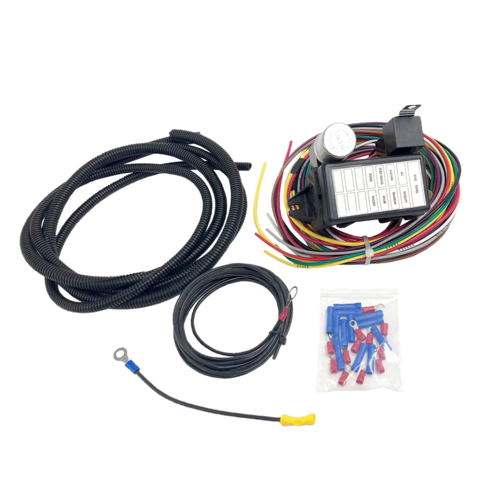 10 Circuit 8 Fuses Basic Wire Harness Fuse Box 12V F17021