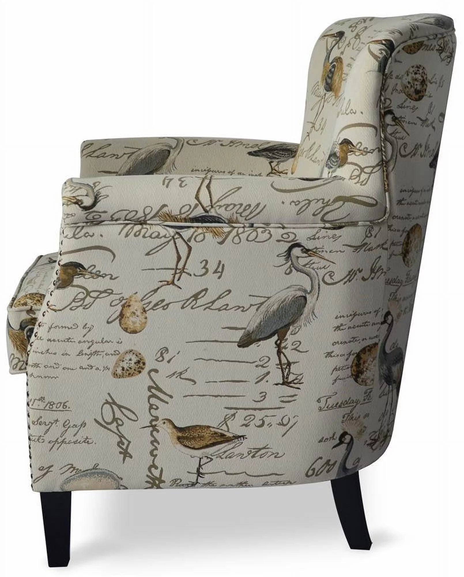 Upholstered Accent Chair with Nailhead Trim B560987