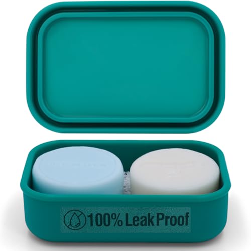 Off-White Silicone Travel Soap Case with Draining Layer X7169