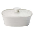 White Porcelain Covered Butter Dish Z3559