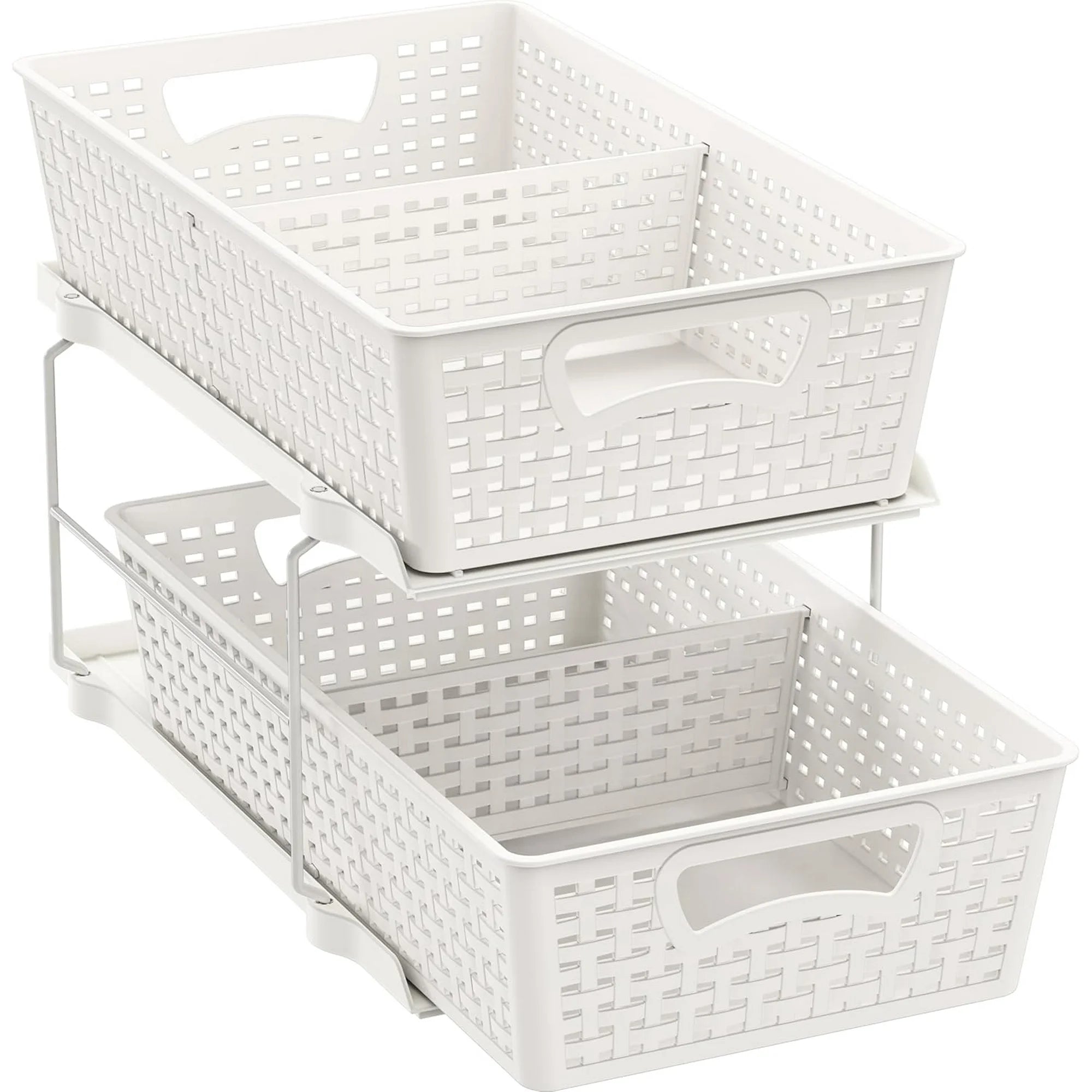 2 Tier Pull-Out Sliding Drawer Under-Sink Storage Organizer Tray S138