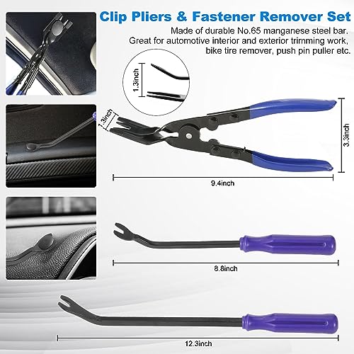 342 Pcs Trim Removal Tool Kit with Clip Plier Z73188
