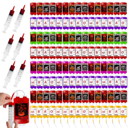 120 Packs Halloween Blood Bags for Drink U1976