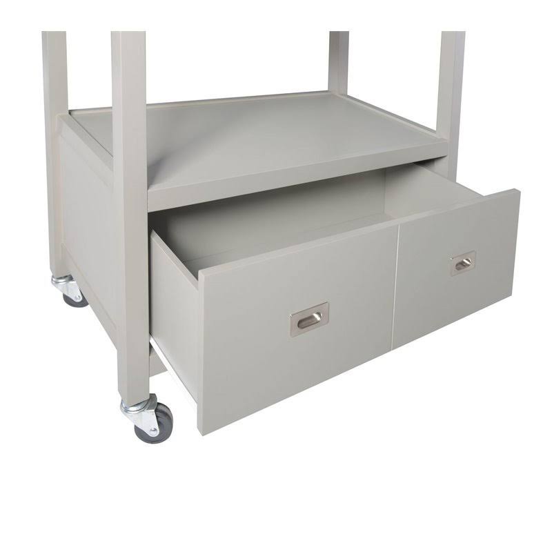 Gray Stainless Steel Top Kitchen Cart Z308020
