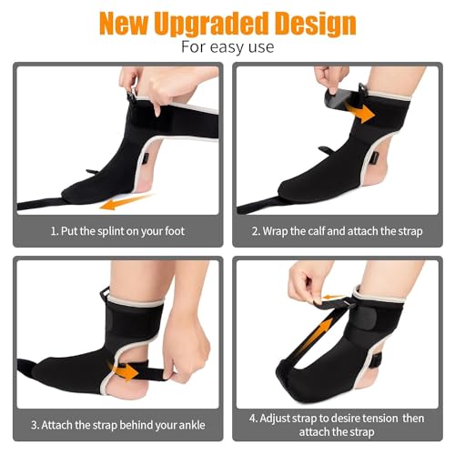 Plantar Fasciitis Night Splint Sock Black (Small) G423477