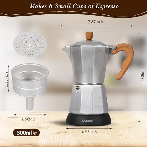 6 or 3cup Electric Espresso Coffee Maker L55732