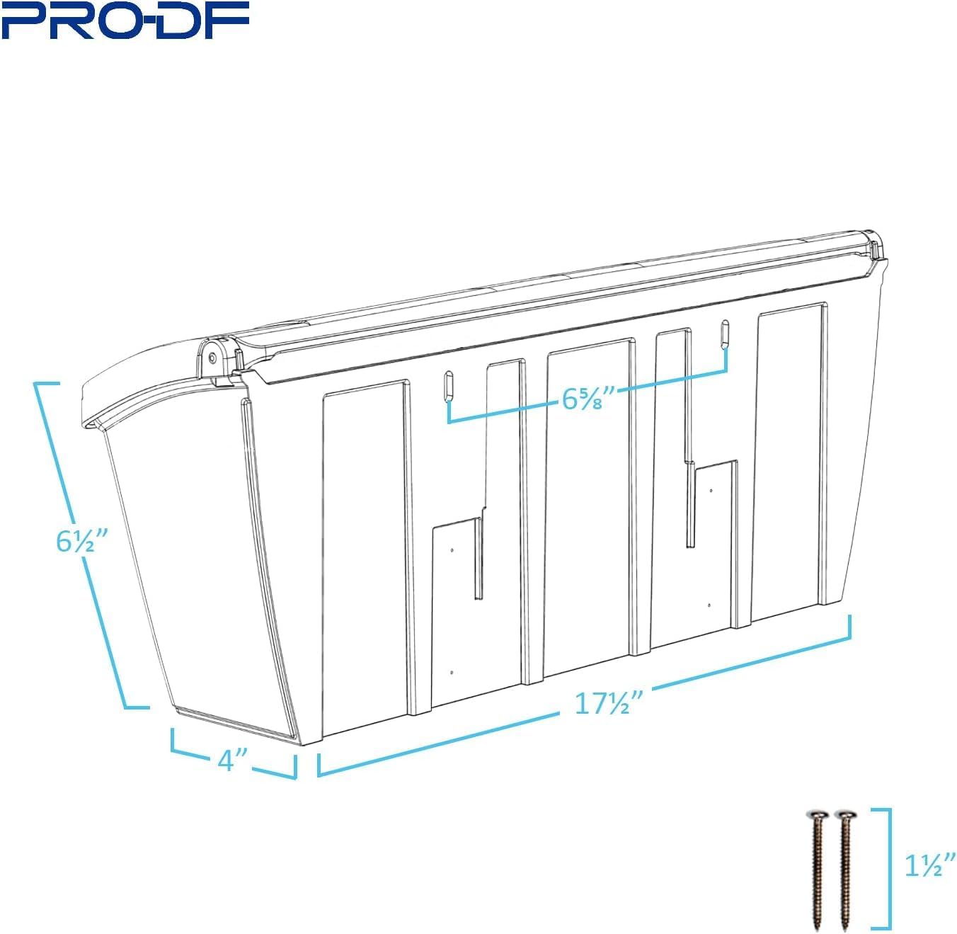 White Plastic Horizontal Mailbox with Newspaper Hook A335