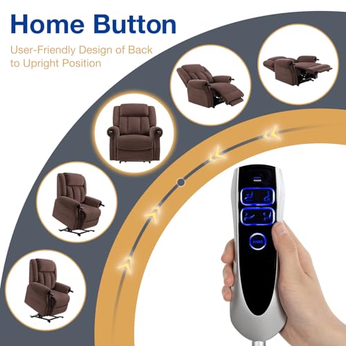 Grey Power Lift Recliner with Massage and Heat G101