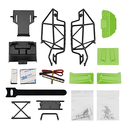 Green Nylon Rock Buggy Body Shell Chassis Kit for 1/24 RC Crawler Car C40447