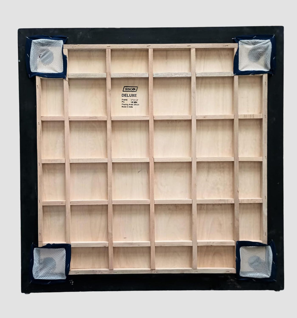 Full Size Carrom Board with Striker and Coins W9568