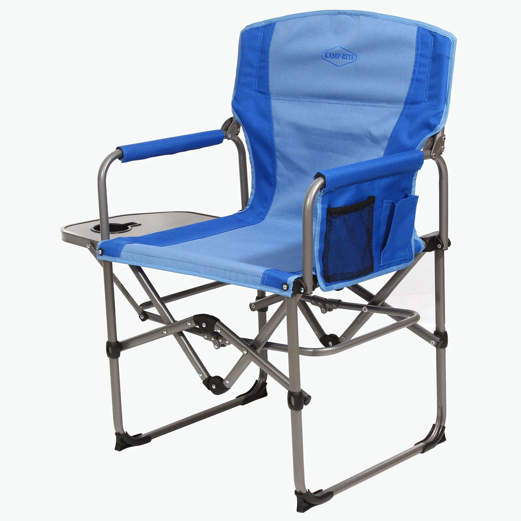Outdoor Camping Folding Director's Chair with Side Table F9510