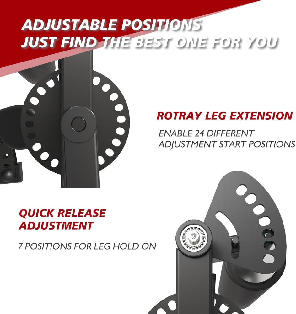 Adjustable Plate Loaded Leg Rotary Extension Machine S37578