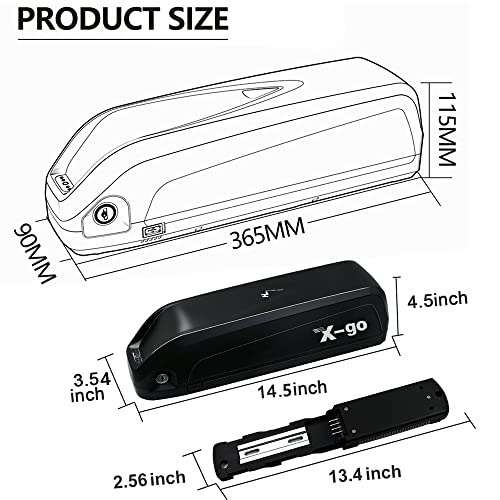 36V 13AH Lithium Ebike Battery Pack with Charger and BMS P4320