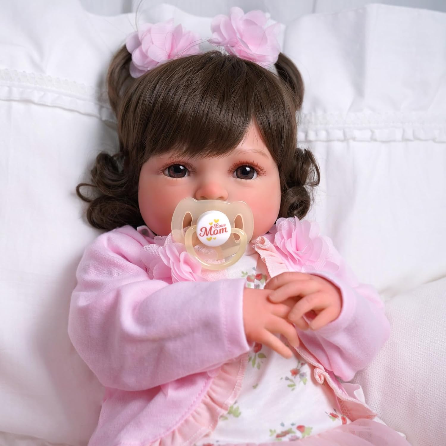 20 Inch Realistic Soft Vinyl and Cloth Body Poseable Reborn Baby Doll X953