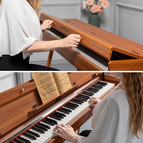 Weighted Digital Piano with Hammer-Action Keyboard N60688