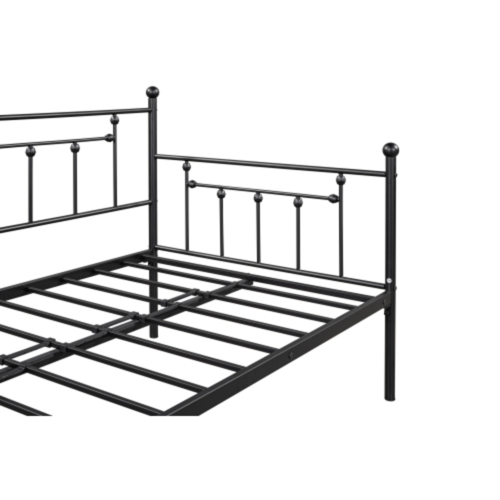 Black Metal Daybed with Trundle D110392