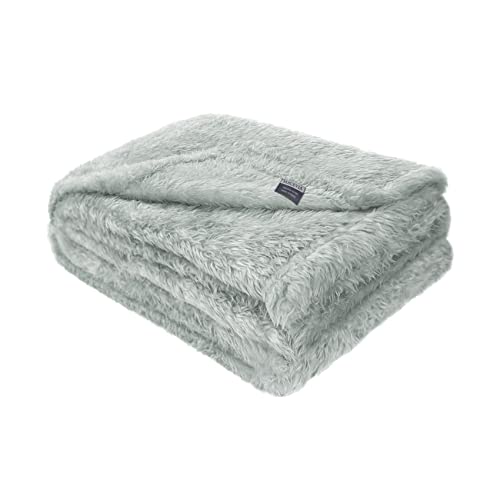 Gray 24x29 Inch Fluffy Fleece Dog Blanket T56372