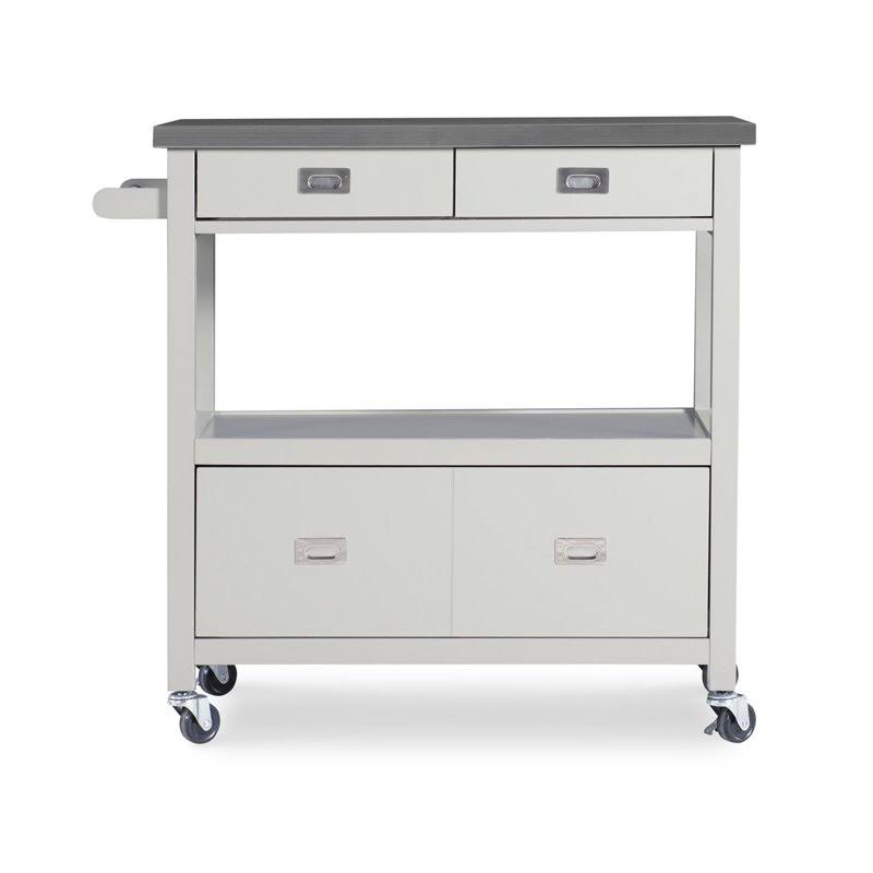 Gray Stainless Steel Top Kitchen Cart Z308020