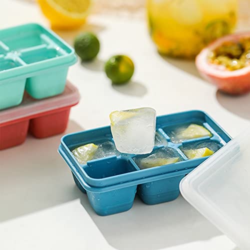 3 Pack Mini Ice Cube Trays with Lid Silicone E899203