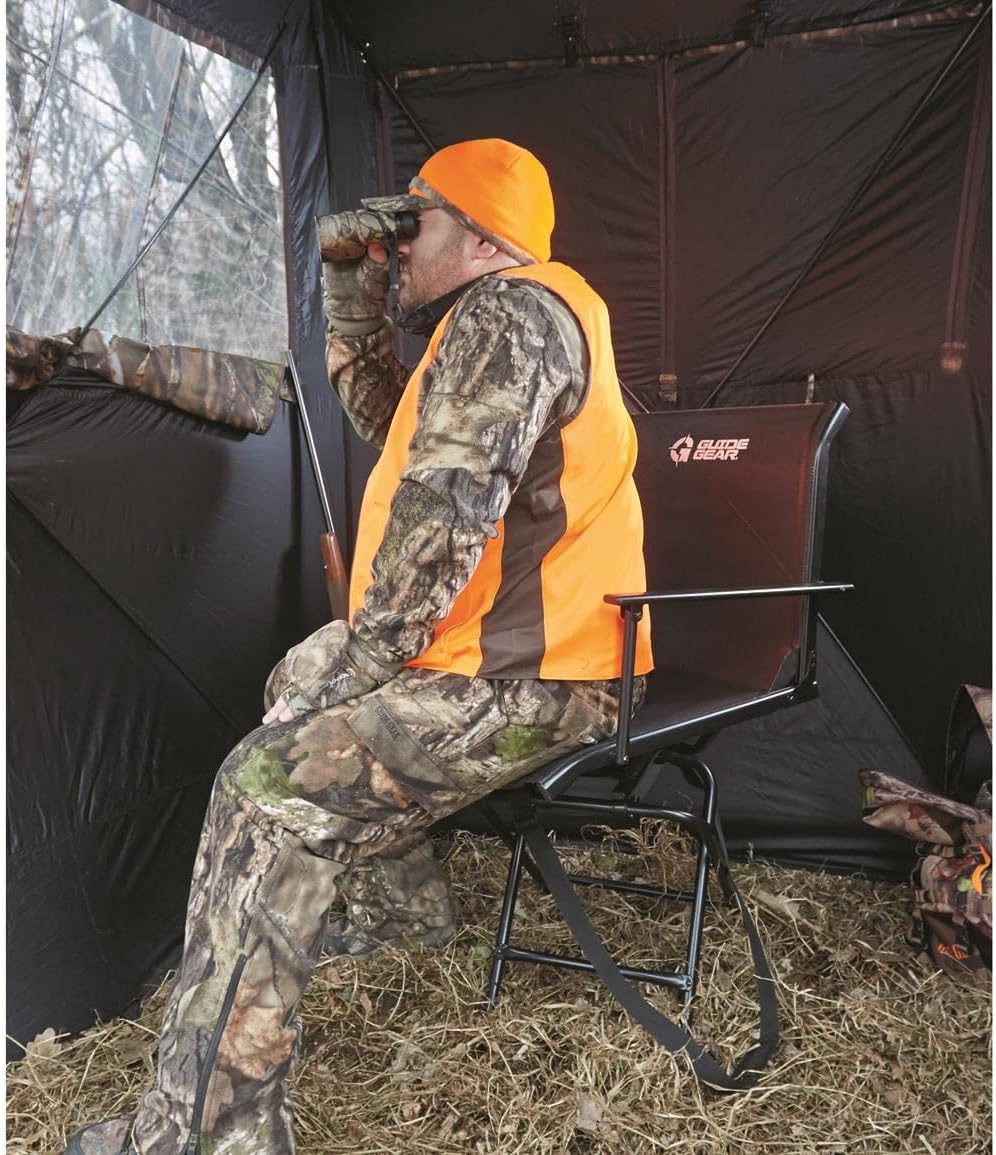 Portable Folding Hunting Blind Chair with Armrests H64168