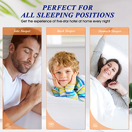 King Size Set of 2 Cooling Pillows with Down Alternative Filling T664