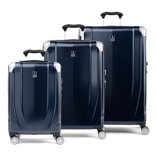 Royal Blue 21 Inch Hardside Expandable Luggage with 8 Spinner Wheels J498624