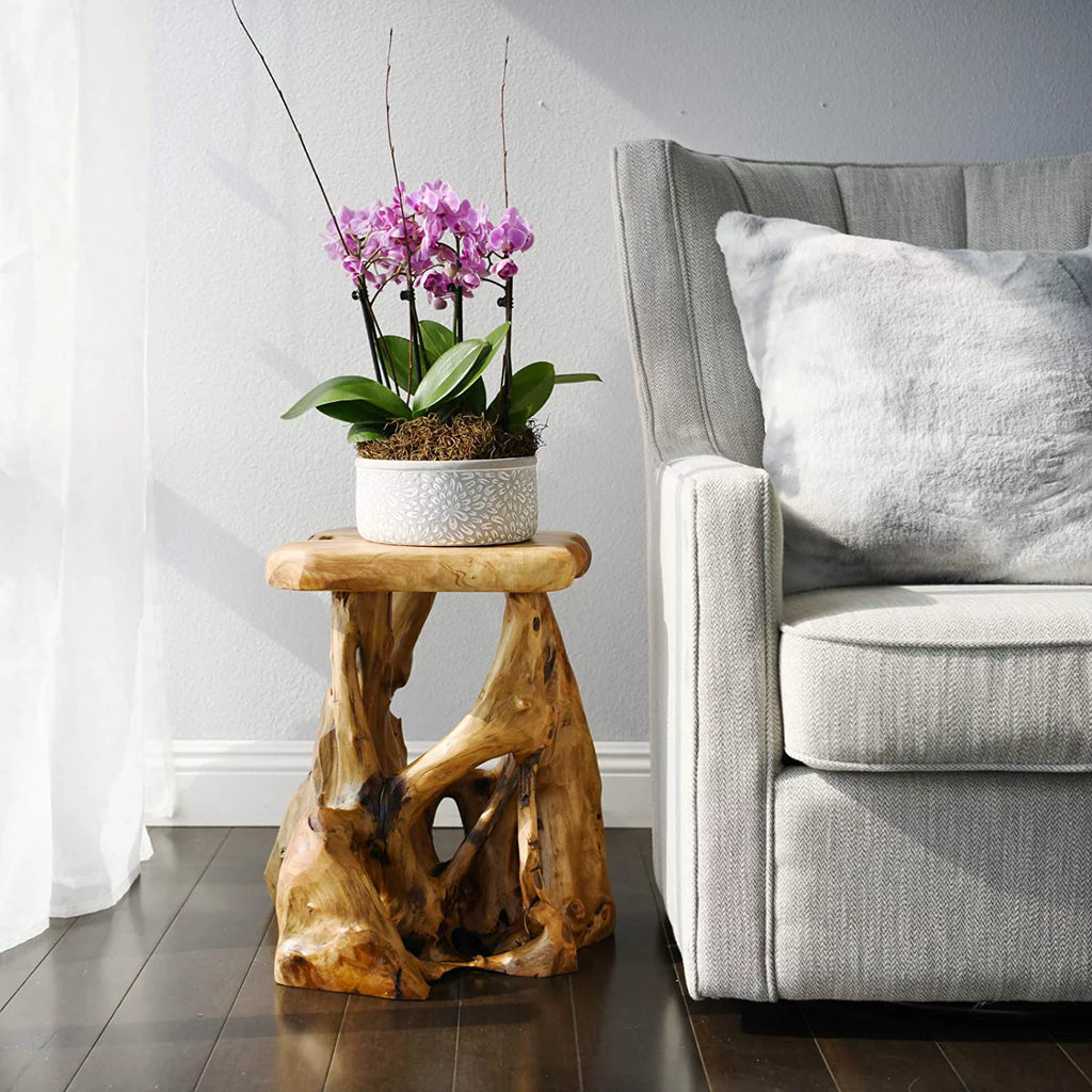 Tree Stump Side Table, 19" Tall W523842