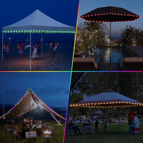 40ft LED Canopy String Lights with Remote J807966