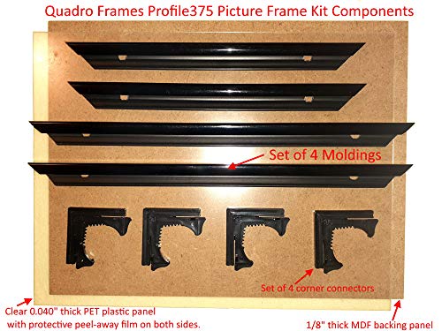 8.5x22 inch Black Picture Frame Box of 4 H60548