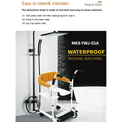Basic Brown Patient Lift with 180° Split Seat and Commode Bucket E588999
