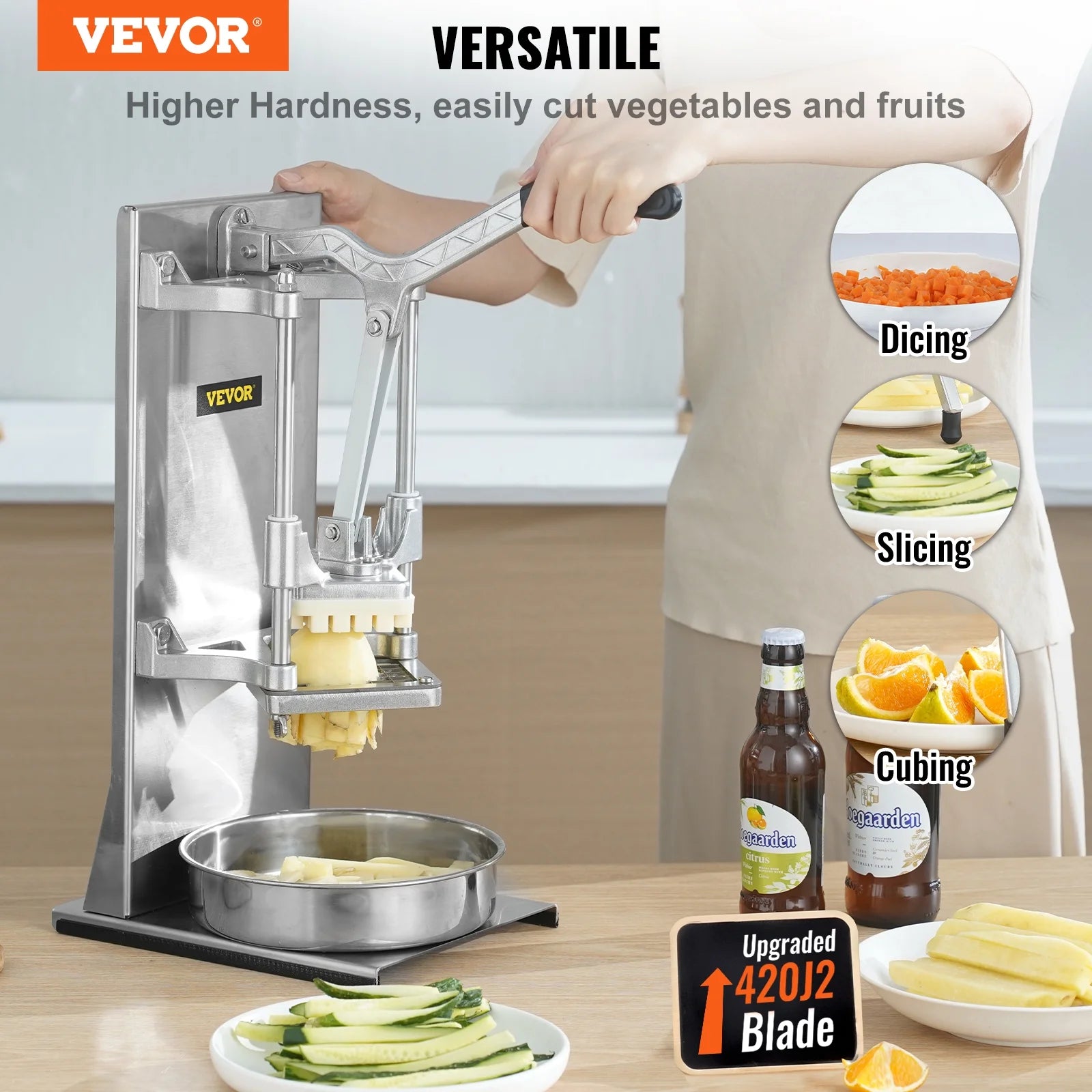 Commercial Vegetable Dicer French Fry Cutter with 4 Blades T849