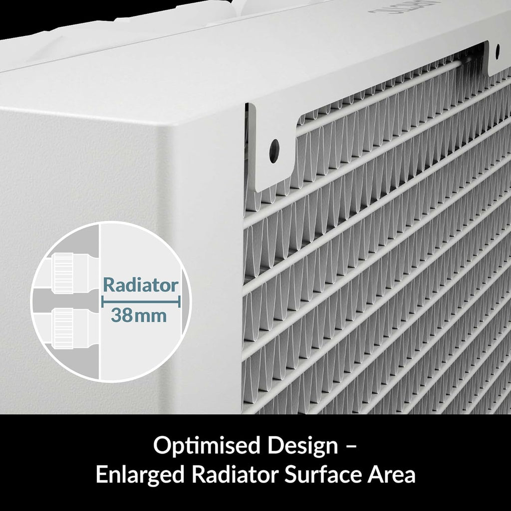White 240 CPU AIO Water Cooler F22056