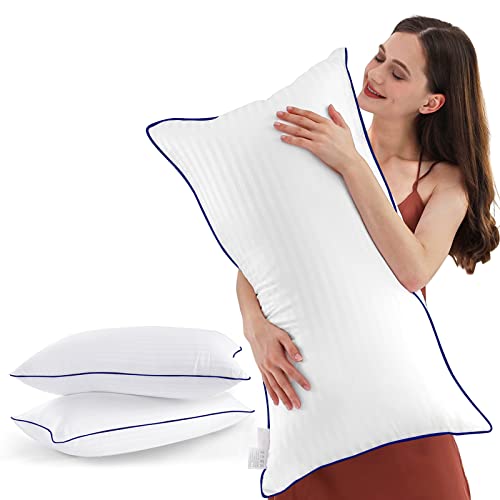 King Size Set of 2 Cooling Pillows with Down Alternative Filling T664