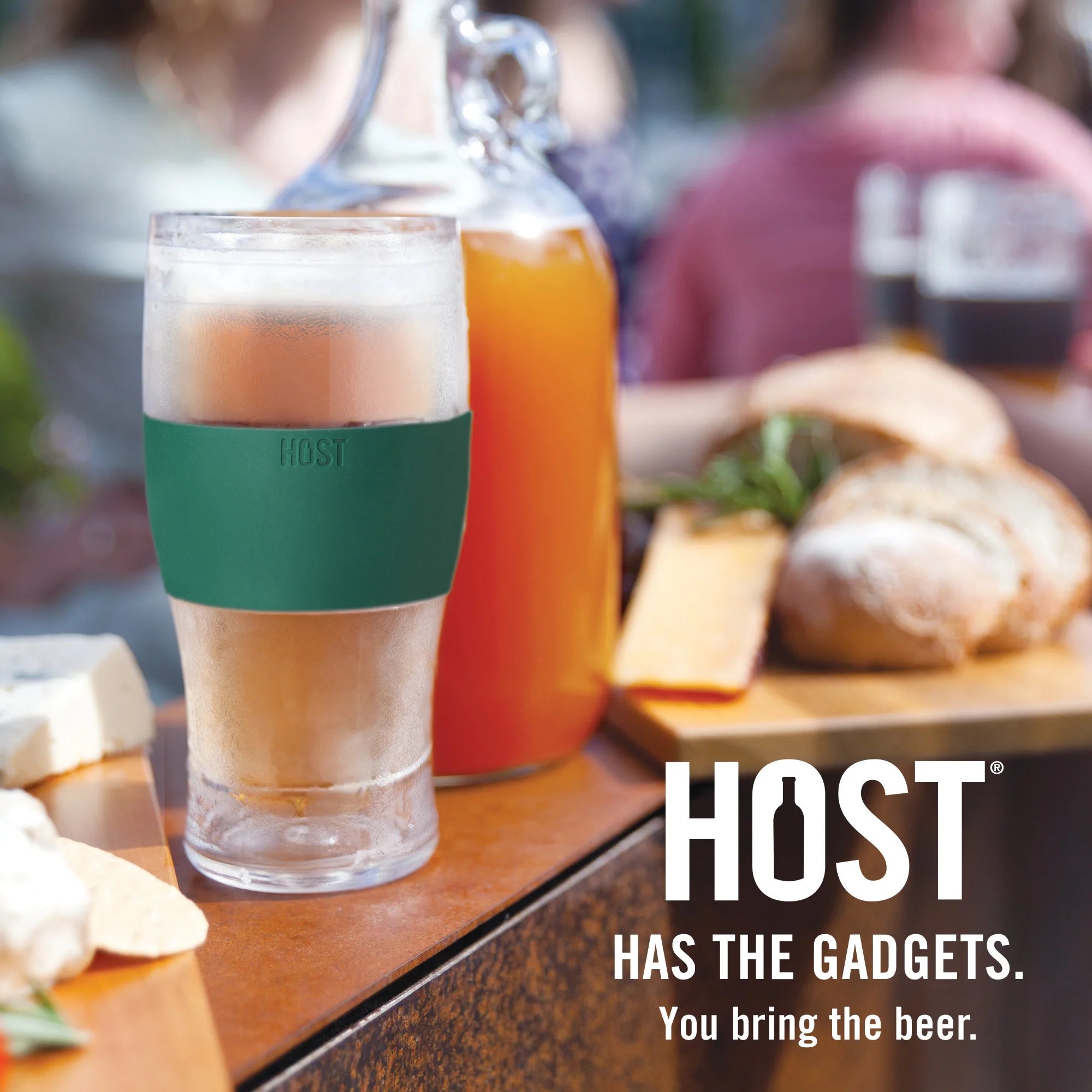 Green Double Walled Insulated Plastic Pint Glasses X7754