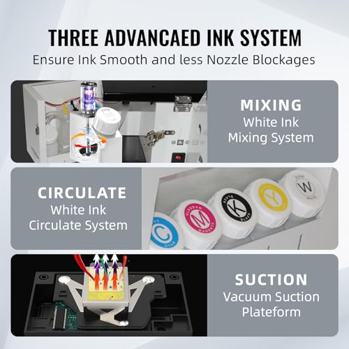 A3 Direct to Film DTF Printer with White Ink Circulation and Auto Cleaning D117236