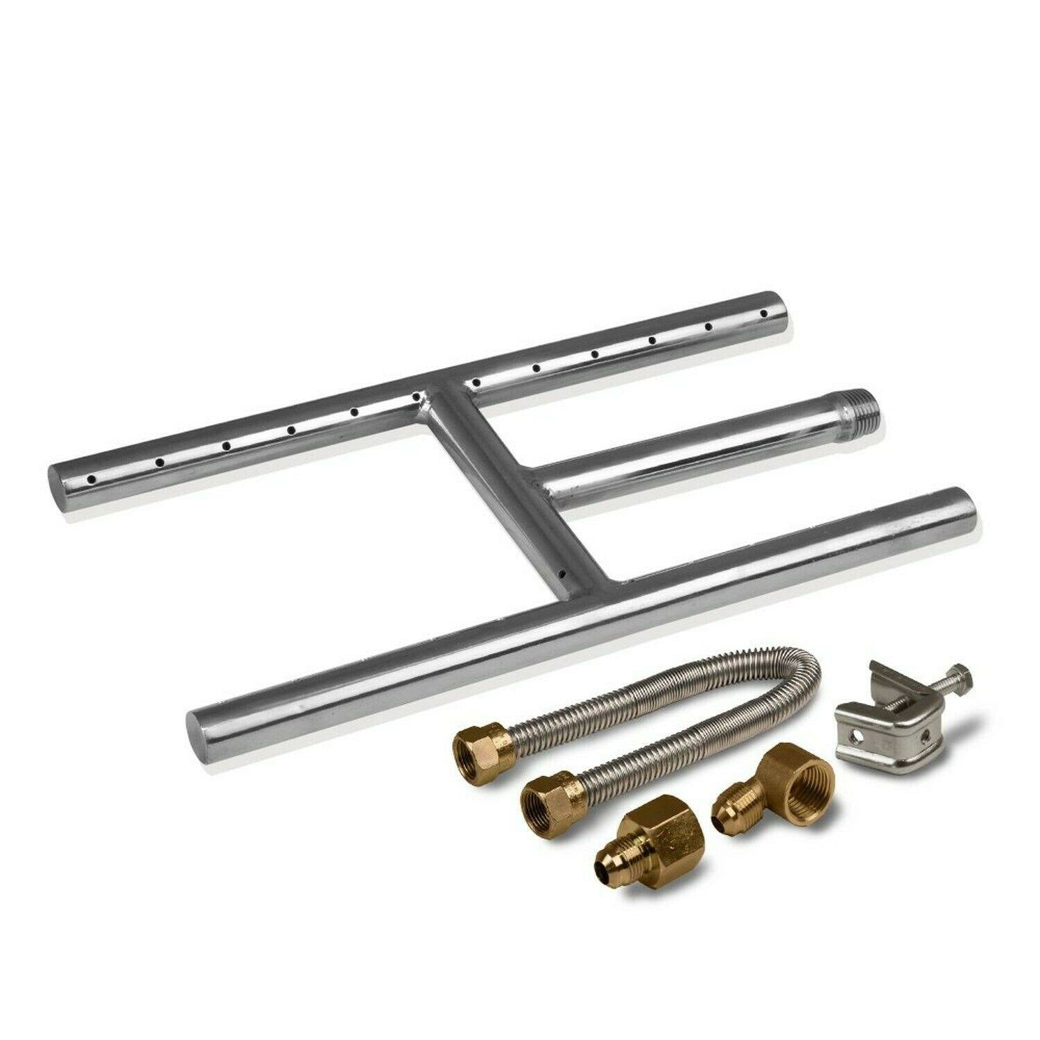 12x22 x 6x22 Natural Gas Fire Pit and Fireplace H-Burner with Connection Kit G2443