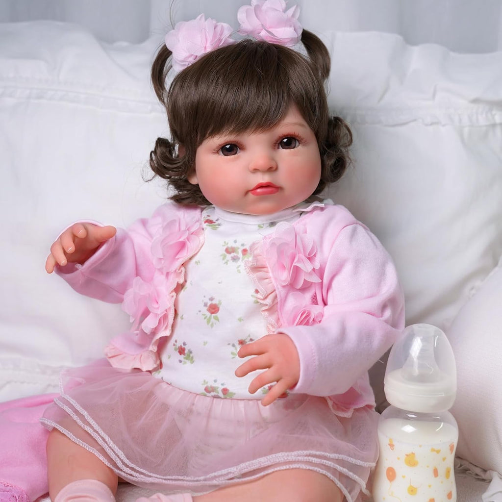 20 Inch Realistic Soft Vinyl and Cloth Body Poseable Reborn Baby Doll X953
