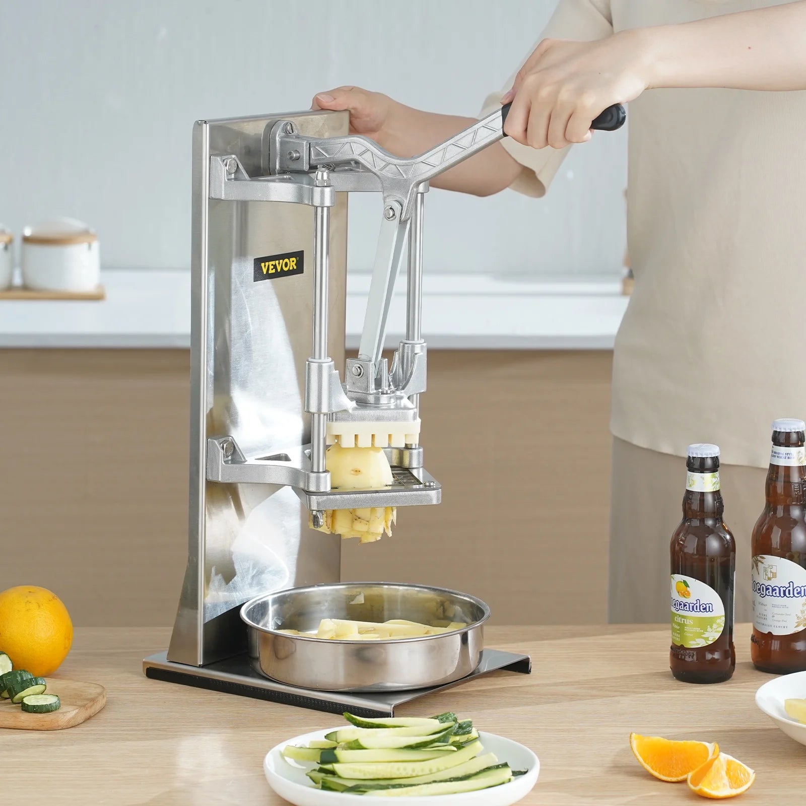 Commercial Vegetable Dicer French Fry Cutter with 4 Blades T849