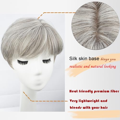 Blonde Synthetic Hair Topper for Women H1111