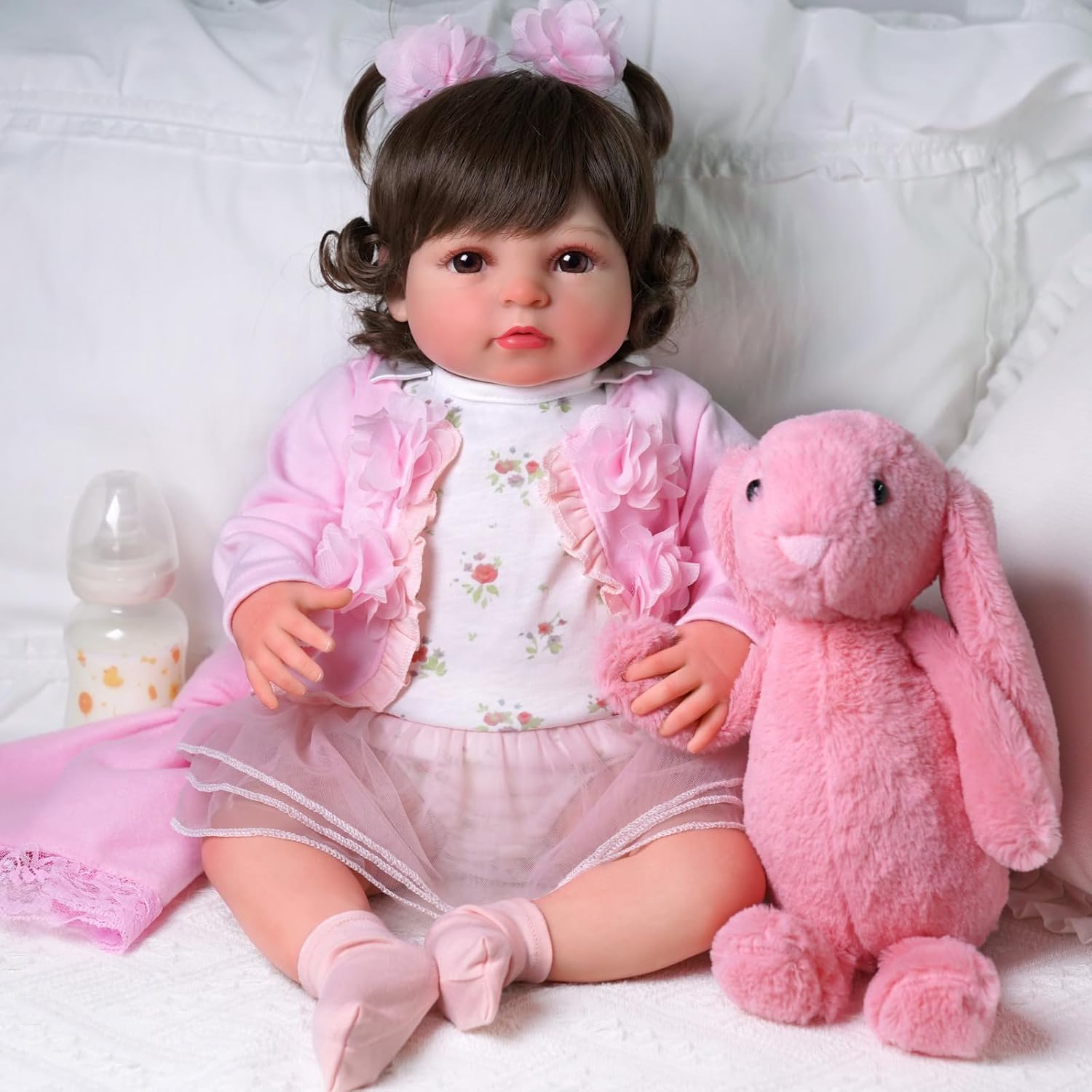 20 Inch Realistic Soft Vinyl and Cloth Body Poseable Reborn Baby Doll X953