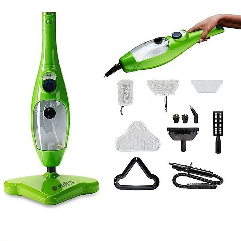 Floor Steamer with Detachable Handheld Steam Cleaner 6 in 1 Q48838