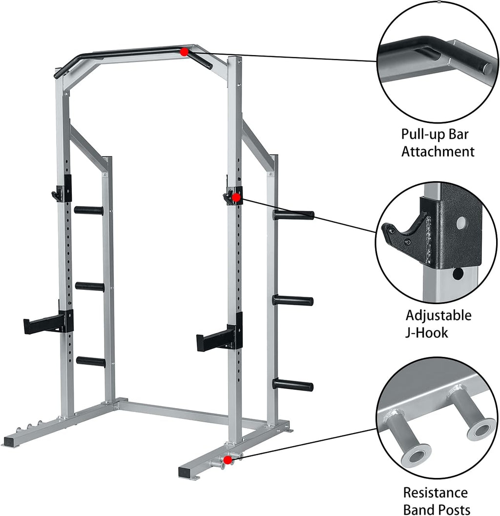 Power Rack Squat Stand Weight Rack with Pull Up Attachment U93240